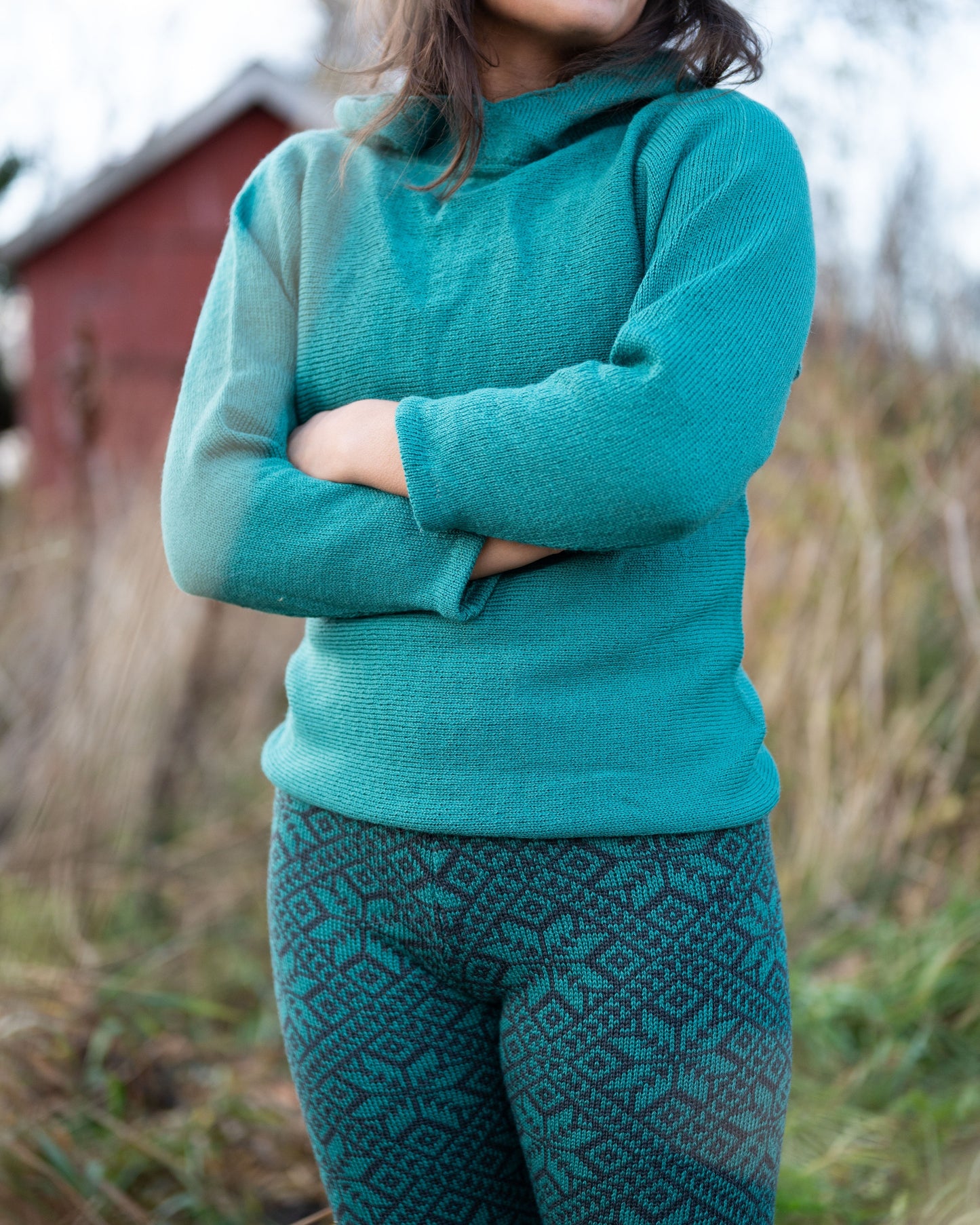 Hettegenser Høgnakken // Huldra, ensfarget