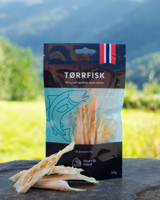 Tørrfisk i pose, 50 gram